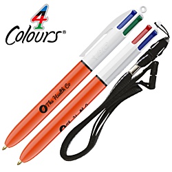 BIC® 4 Colours Fine Point Pen with Lanyard