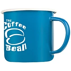 285ml Enamel Mug - Bright Colours - Wrap Around Print