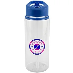 Evander 550ml Sports Bottle - Clear - Digital Wrap