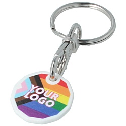 Pride Recycled Trolley Coin Keyring