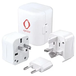 Worldwide 4-in-1 Travel Adaptor - Printed