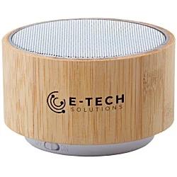 Light Up Bamboo Wireless Speaker - Printed