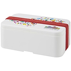 MIYO Single Layer Lunch Box - White - Digital Print