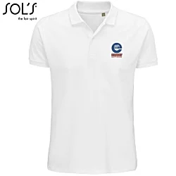 SOL's Planet Organic Cotton Polo - White - Embroidered