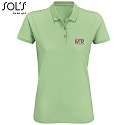 SOL's Planet Women's Organic Cotton Polo - Colours - Embroidered