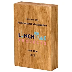 150mm Beech Rectangle Award - Digital Print