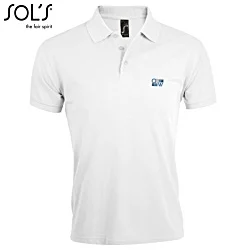 SOL's Prime Polo - White - Embroidered