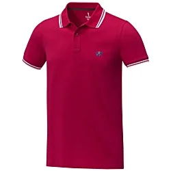 Amarago Men's Contrast Trim Polo Shirt - Embroidered