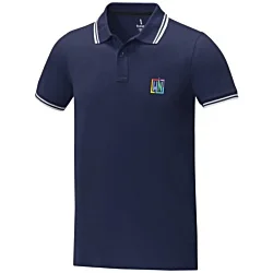 Amarago Men's Contrast Trim Polo Shirt - Digital Print