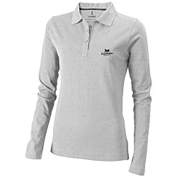 Oakville Women's Long Sleeve Polo - Printed