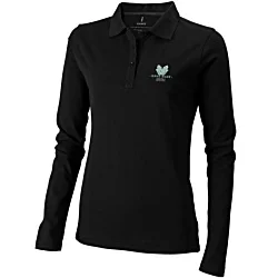 Oakville Women's Long Sleeve Polo - Digital Print