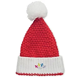 Chunky Knit Christmas Bobble Hat