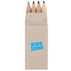 Pack of 4 Mini Coloured Pencils