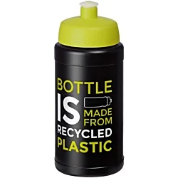 500ml Recycled Baseline Water Bottle - Black - Sport Lid - 3 Day