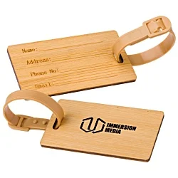 Bamboo Luggage Tag