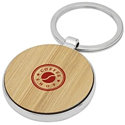 Nino Bamboo Round Keyring