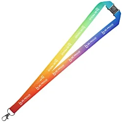Rainbow 20mm RPET Lanyard - Dye Sub - 1 Day