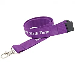 25mm Flat Polyester Lanyard