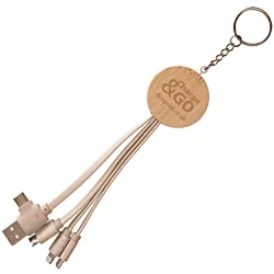 Wheatly Charger Keyring - Round - Engraved - 1 Day