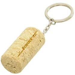 Cylinder Cork Keyring