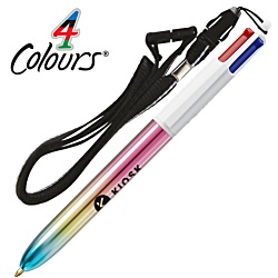 BIC® 4 Colours Gradient Pen with Lanyard