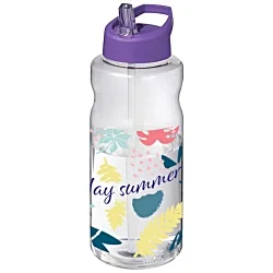 Big Base Sports Bottle - Spout Lid - Digital Wrap