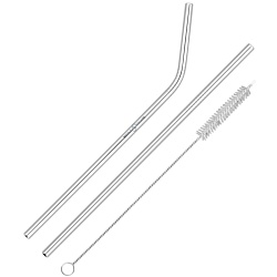 Reusable Metal Straw Set