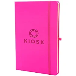 A5 Soft Touch Neon Notebook - Debossed