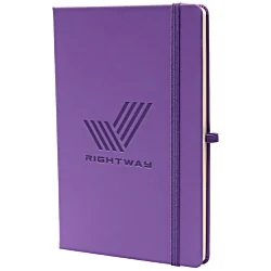 A5 Soft Touch Recycled Notebook - Debossed