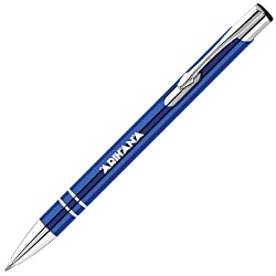 Electra Metal Pen - Engraved - Blue Ink