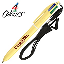 BIC® 4 Colours Pastel Pen with Lanyard