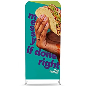 1m Soft Touch Straight Fabric Display Main Image