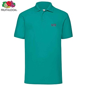 Fruit of the Loom Value Polo Shirt - Embroidered Main Image