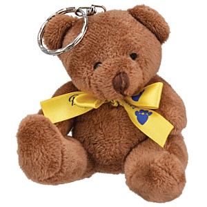 Taylor Keyring Bear with Bow - Brown Main Image