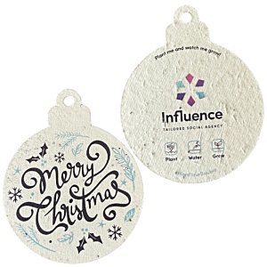 Bauble Shaped Seed Paper Decoration Main Image