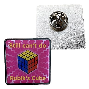 Square Decal Pin Badge Main Image