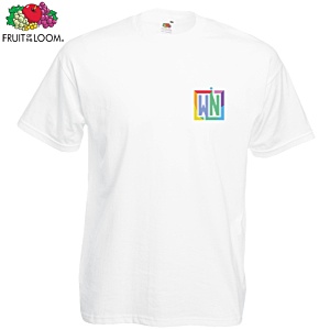 Fruit of the Loom Value T-Shirt - White - Digital Main Image