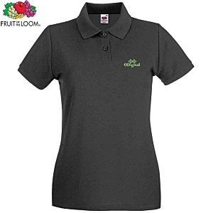 Fruit of the Loom Women's Premium Polo Shirt - Colours - Printed Main Image