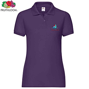 Fruit of the Loom Women's Value Polo Shirt - Embroidered Main Image