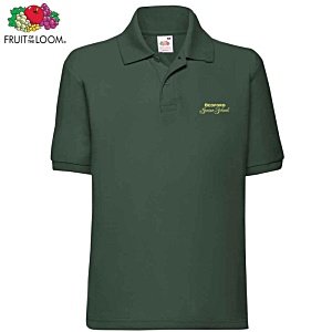 Fruit of the Loom Kid's Value Polo Shirt - Colours - Print Main Image