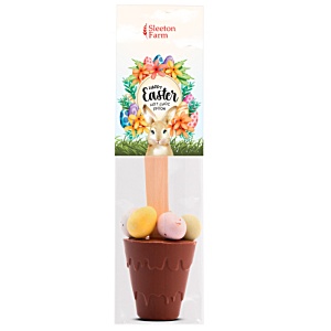 Hot Chocolate Spoon with Speckled Eggs Main Image