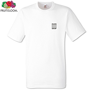 Fruit of the Loom Heavy T-Shirt - White - Printed Main Image