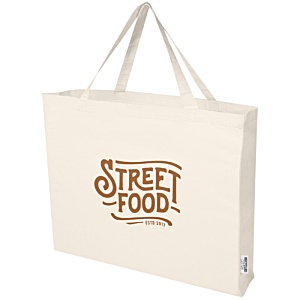 Odessa XL Recycled Cotton Tote - Natural - Printed Main Image