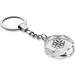 Glass Round Keyring Main Image