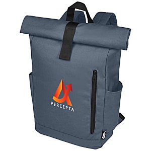 Byron Recycled Roll-Top Backpack - Digital Print Main Image