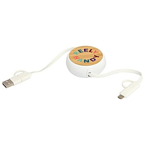 Chechia Retractable Charging Cable - Digital Print Main Image