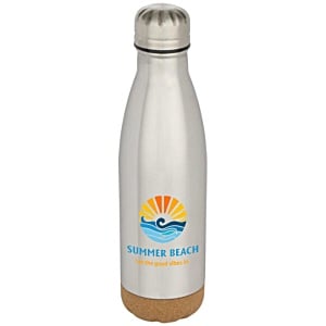 Cove 500ml Vacuum Insulated Bottle with Cork Base - Digital Wrap Main Image
