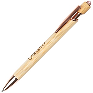 Nimrod Bamboo Rose Gold Stylus Pen - Engraved Main Image