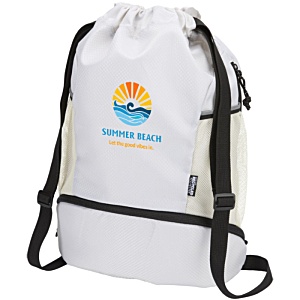 Nomad Recycled Drawstring Bag with Bottom Compartment Main Image