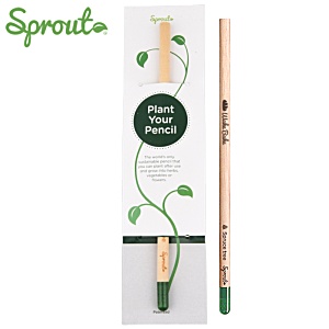 Sprout™ Pencil with Info Sleeve - Clearance Main Image